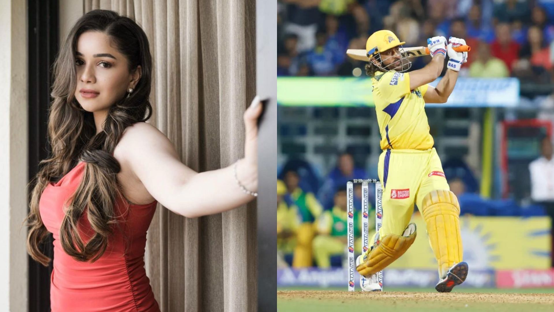 Sara Tendulkar was as stunned as everyone else in the stands seeing MS Dhoni flick the balls for sixes