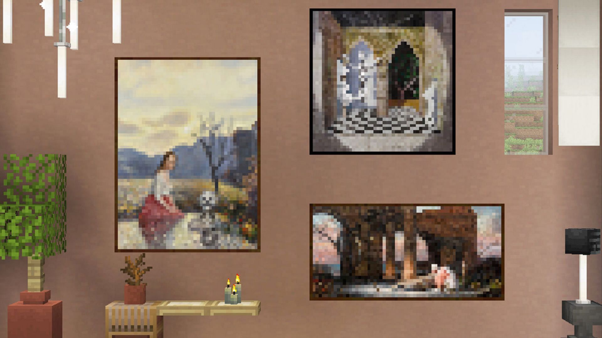 New paintings for the fifteenth anniversary of the game (Image via Mojang Studios)