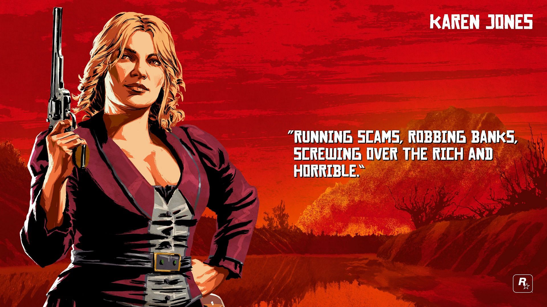 &quot;Running Scams, Robbing Banks&quot; (Image via Rockstar Games)