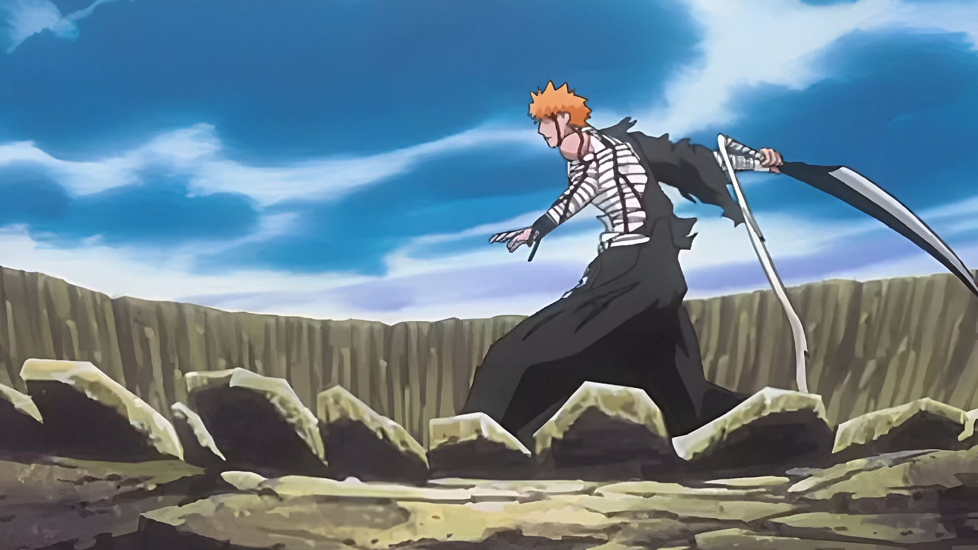 Ichigo&#039;s bankai, as seen in the anime (Image via Studio Pierrot)