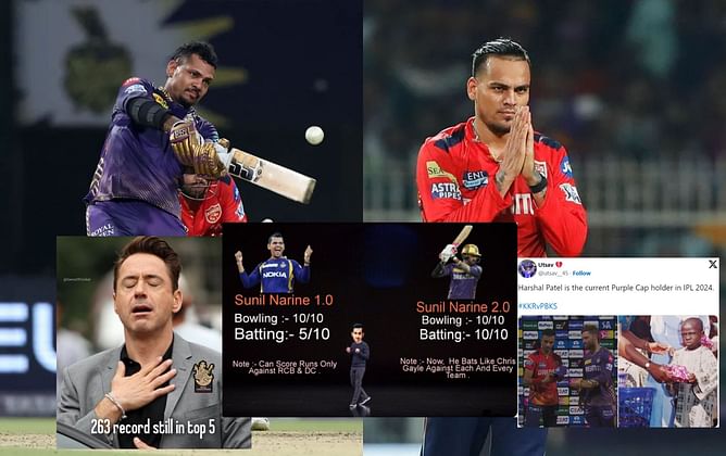 "A sigh of relief for RCB"- Top 10 funny memes after 1st innings of KKR vs PBKS IPL 2024 clash