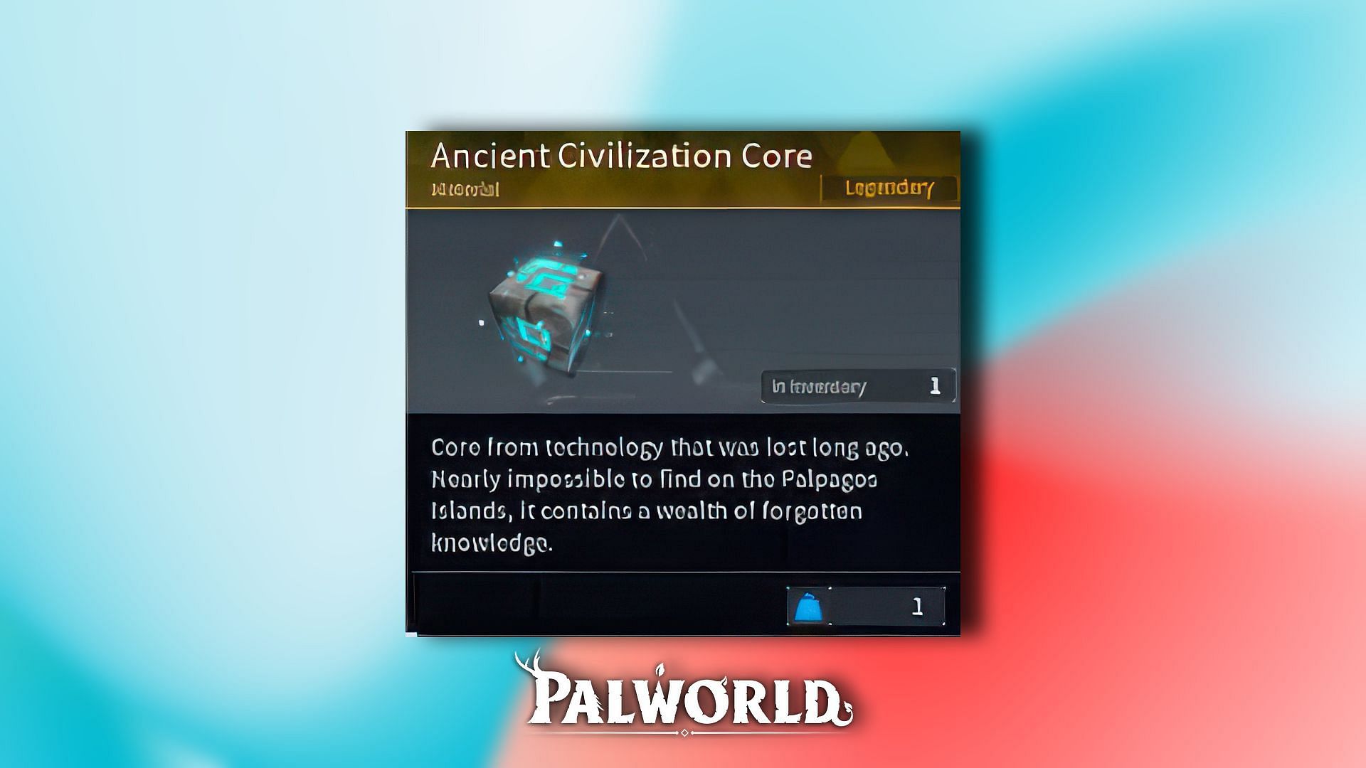 ancient civilization cores in palworld