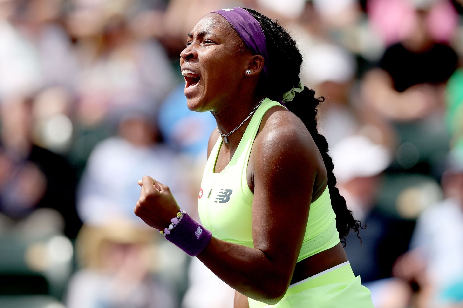 Coco Gauff at the 2024 BNP Paribas Open in Indian Wells