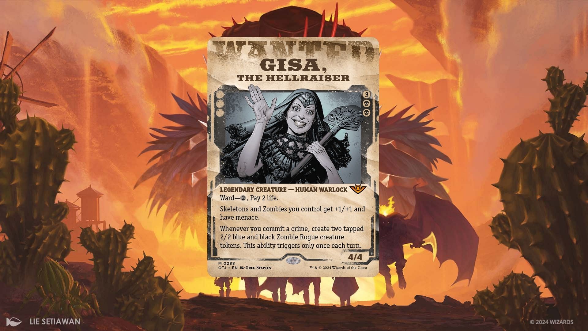 Gisa, the Hellraiser in MTG (Image via Wizards of the Coast)
