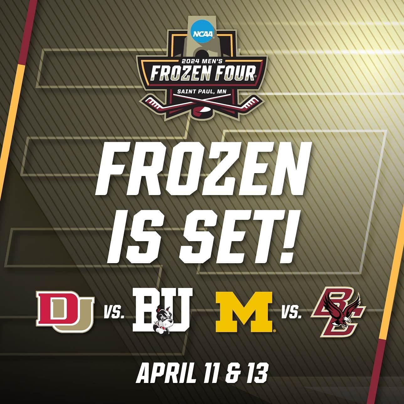 Frozen Four 2024 Complete schedule, brackets, venue, teams and more