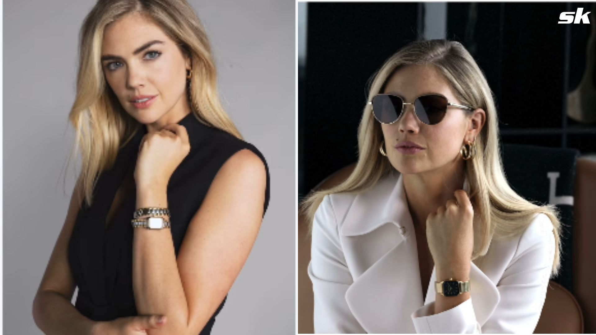Kate Upton shoots a promotional video for Anne Klein