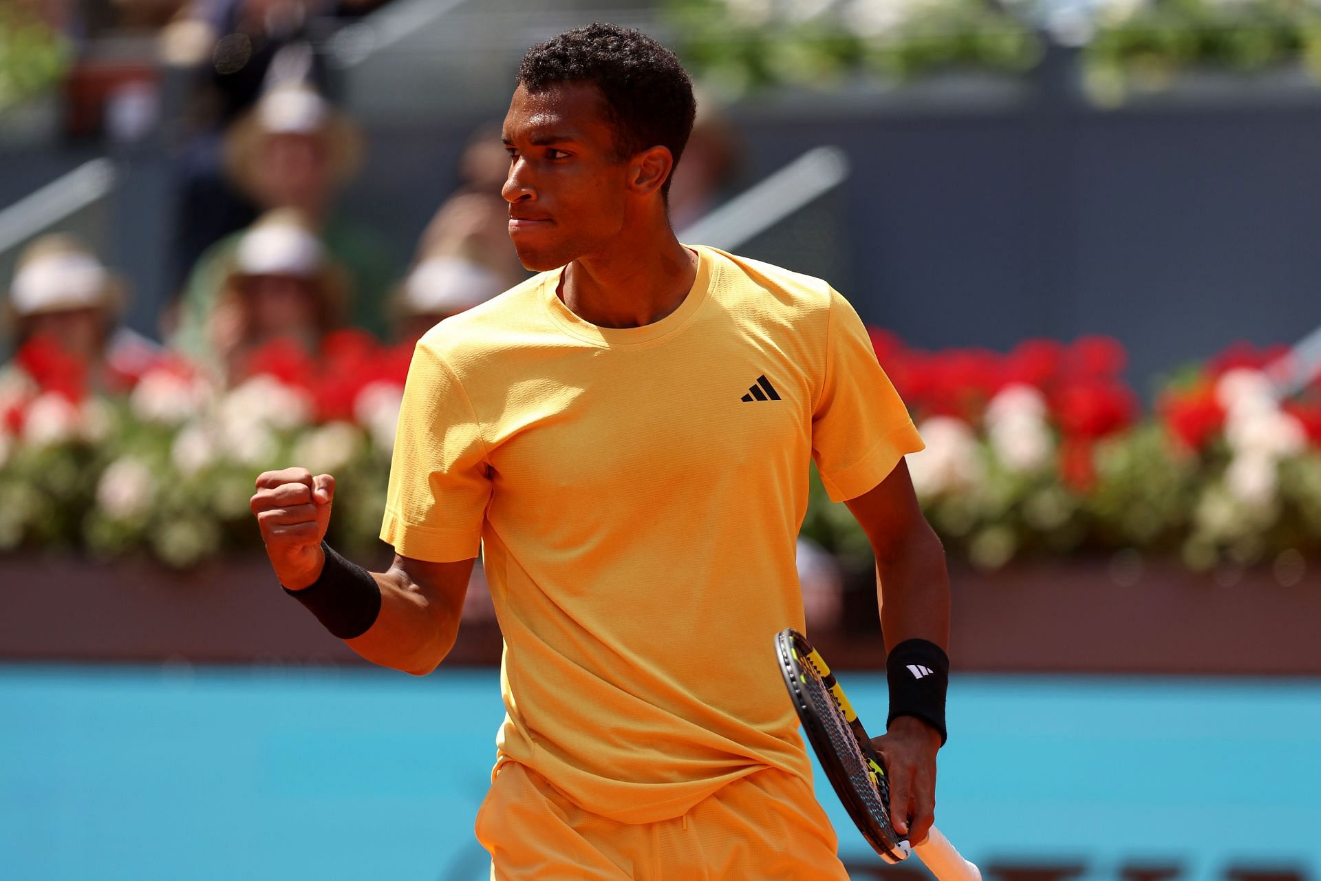 Felix Auger-Aliassime at the Mutua Madrid Open - Day Three