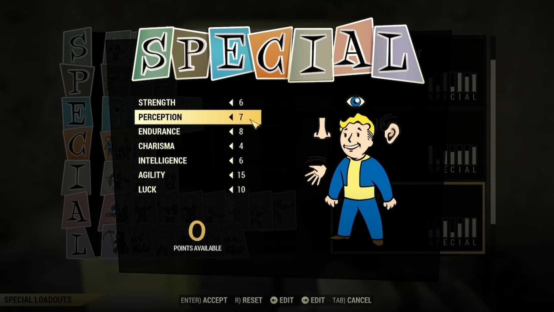 The optimal SPECIAL stats set up for Gunslinger. (Image via Bethesda Game Studios || AngryTurtle/YouTube)