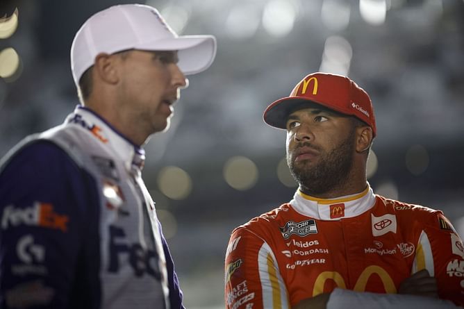 "We use it as a tool" - Bubba Wallace joins owner Denny Hamlin in NASCAR's scoring pylon debate