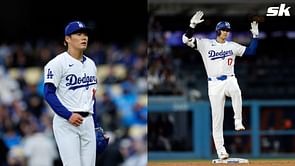WATCH: Shohei Ohtani and Yoshinobu Yamamoto try to hold back laughter in a game of Playground Compliments
