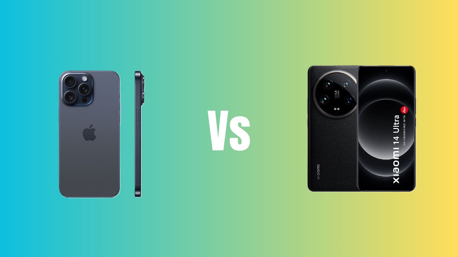 Xiaomi 14 Ultra vs iPhone 15 Pro Max: Which is the better gaming flagship? (Image via Apple and Xiaomi)