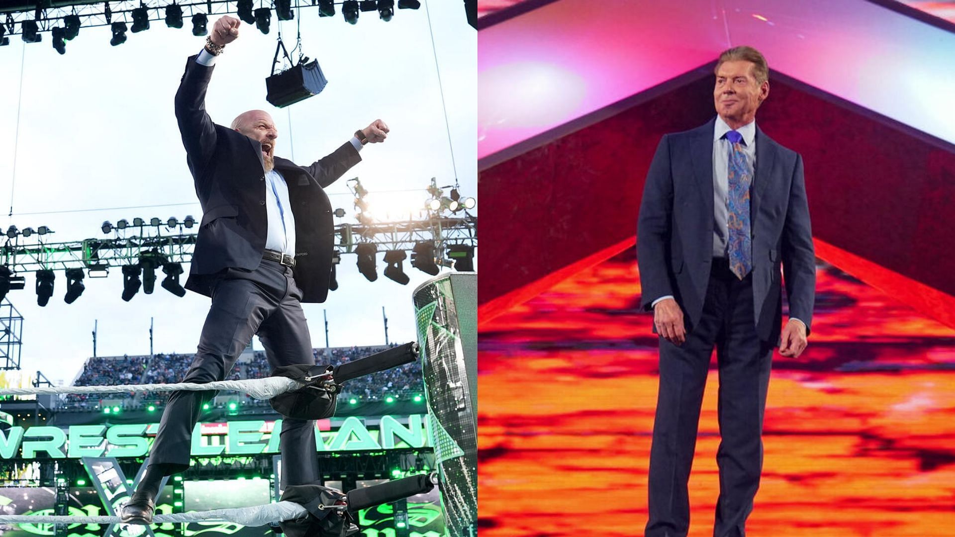 Triple H and Vince McMahon at WrestleMania 40 and 38!