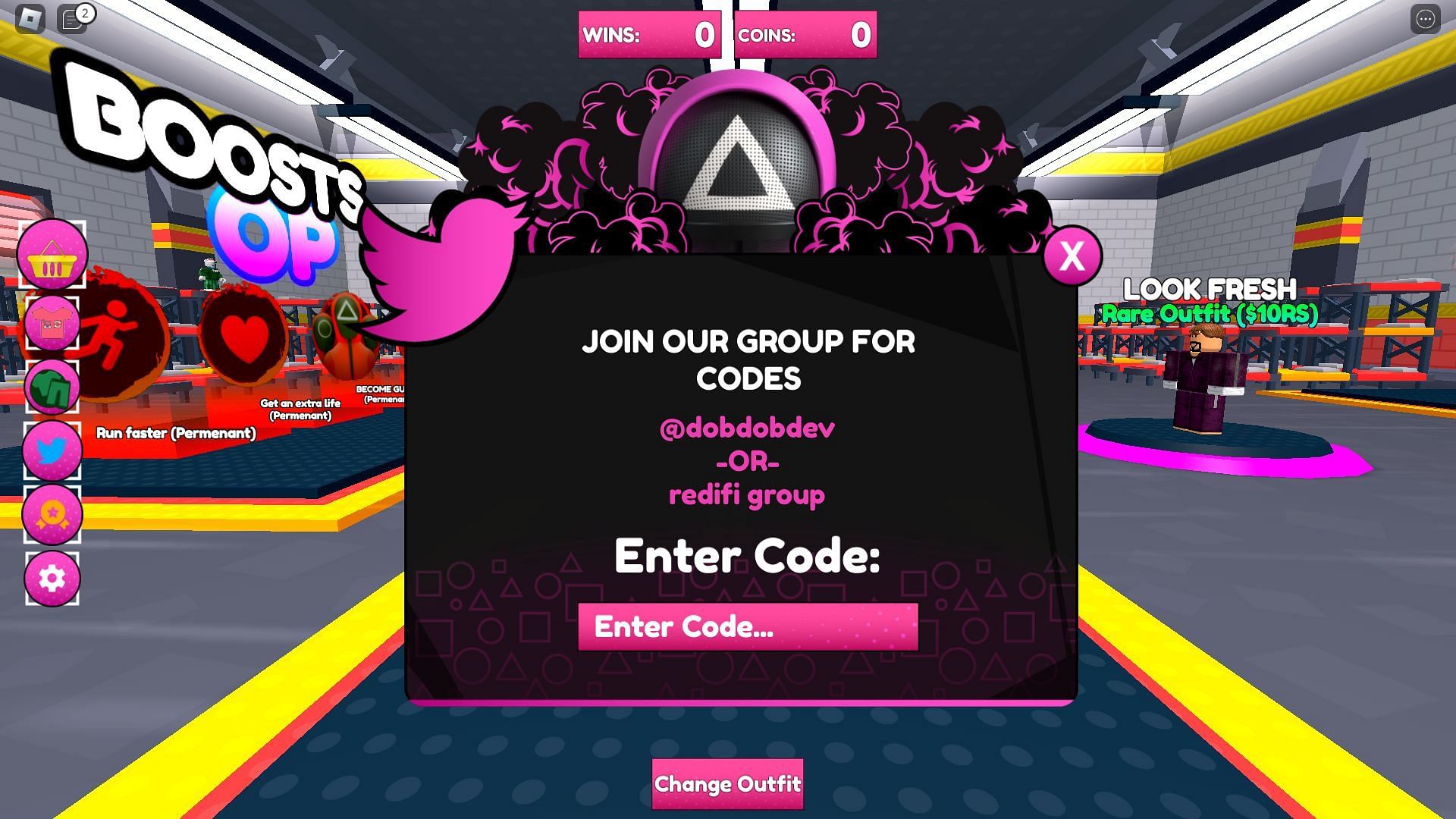 Active codes for Squid Game X (Image via Roblox)