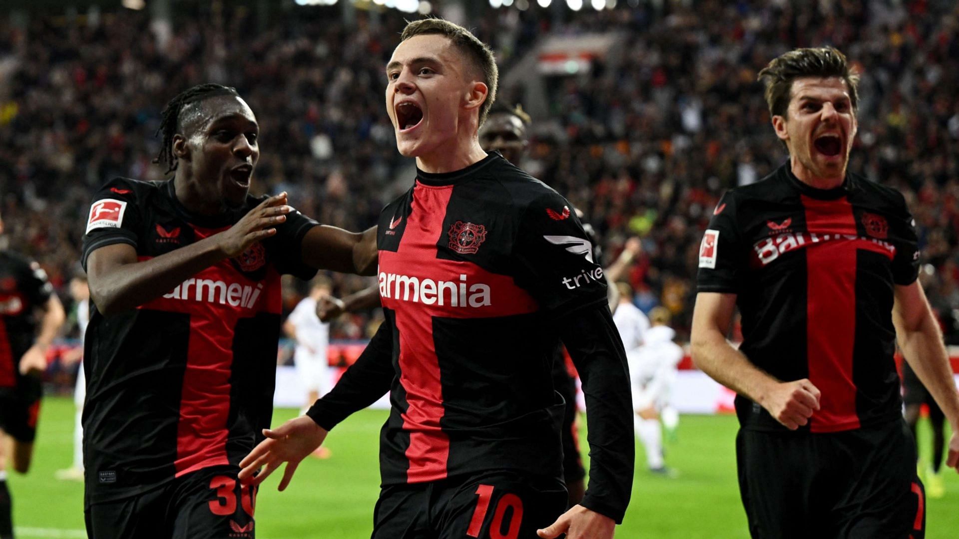 Leverkusen won their maiden Bundesliga title with five games still to play