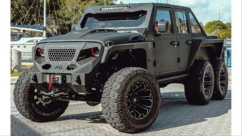 "Apocalypse Proof" Hellfire Jeep (via clutchpoints.com)