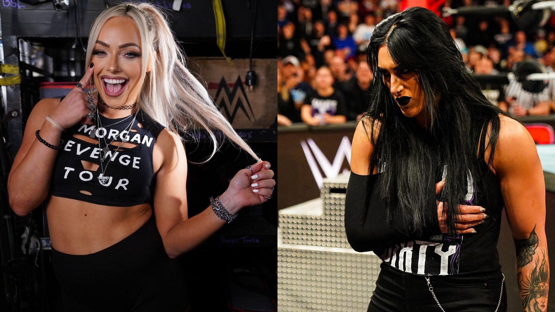 Liv Morgan and Rhea Ripley could cross paths in the future [Photo Credits: Liv Morgan on X and WWE.com]
