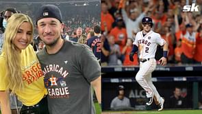 PHOTO: Alex Bregman's wife Reagan shares adorable moment of son Knox's fun playday with baseball sprinkler