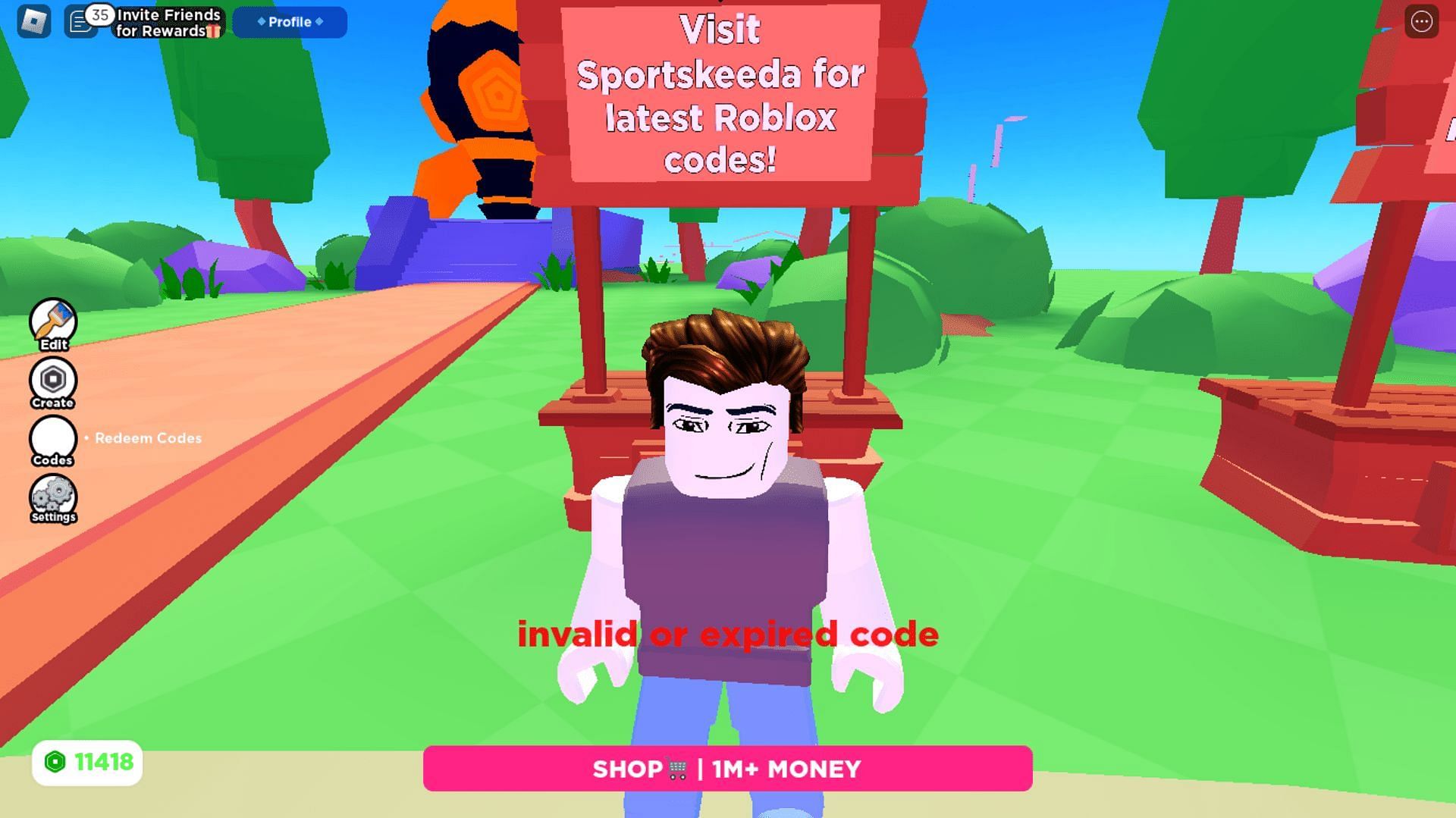 Troubleshoot codes in Earn and Donate with ease (Roblox || Sportskeeda)