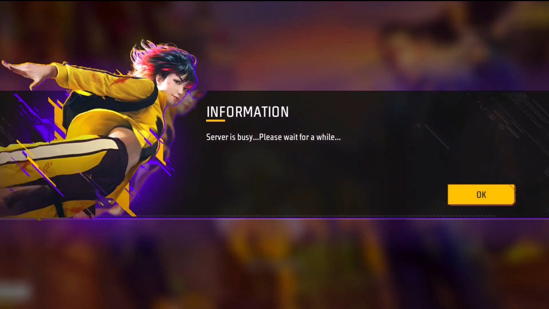 This is one of the errors that players are encountering while trying to log in (Image via Garena)