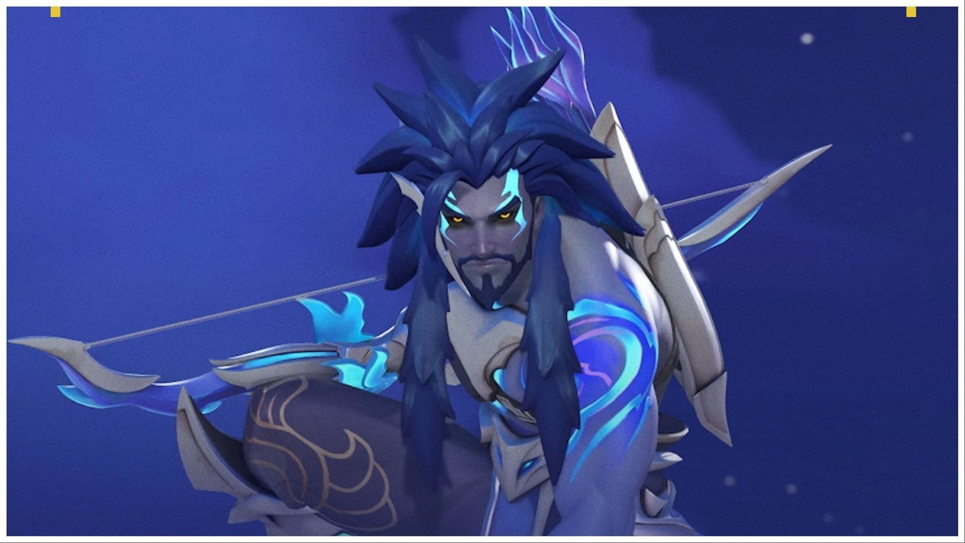 Azure Flame Hanzo skin in Overwatch 2.