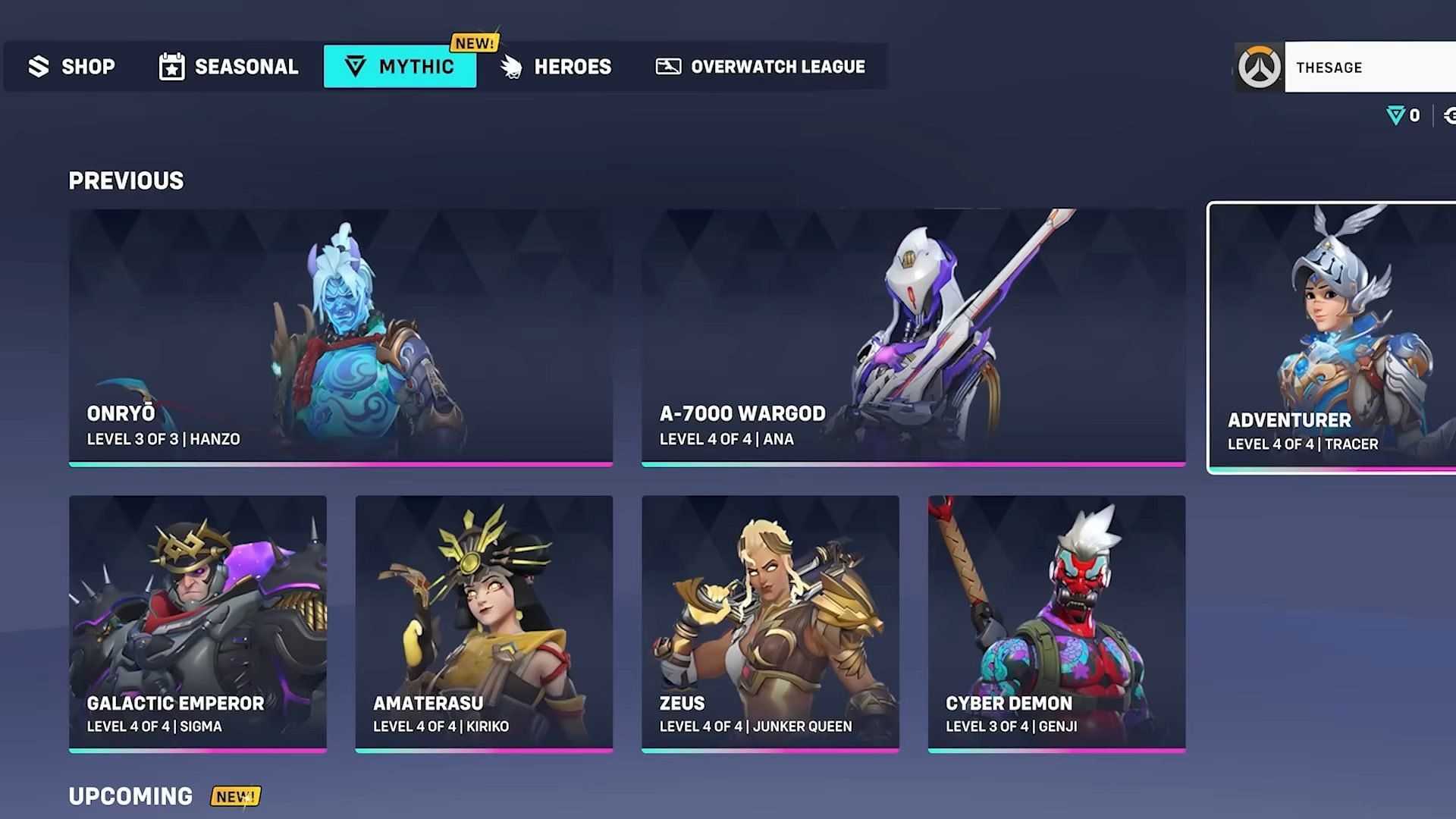 New Mythic Shop in Overwatch 2 (Image via Blizzard Entertainment)