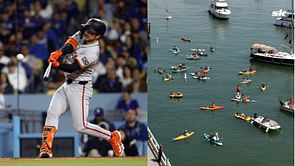 "That's gotta count for extra runs" - Giants fans react after Patrick Bailey smokes homer that lands in lap of kayaker in McCovey Cove