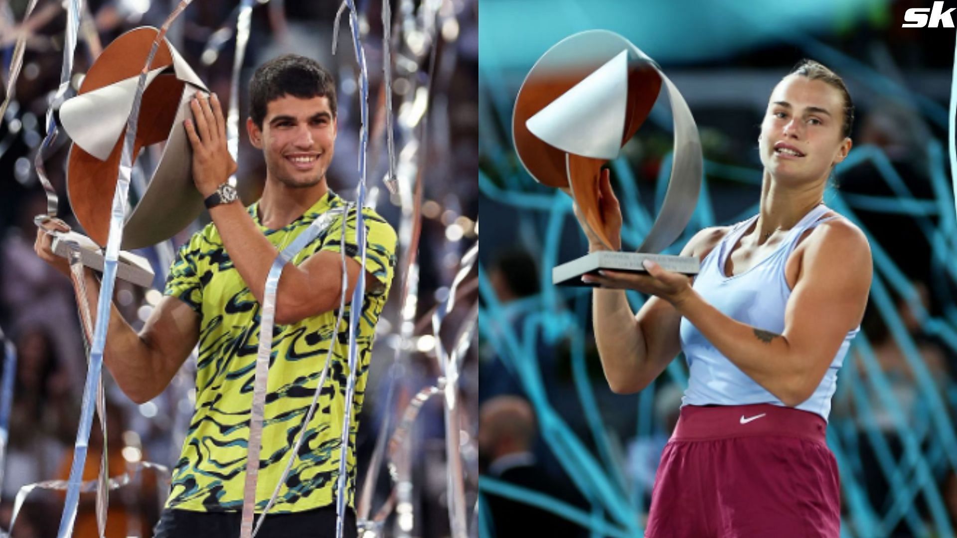 Carlos Alcaraz and Aryna Sabalenka are defending champions in Madrid - Getty Images