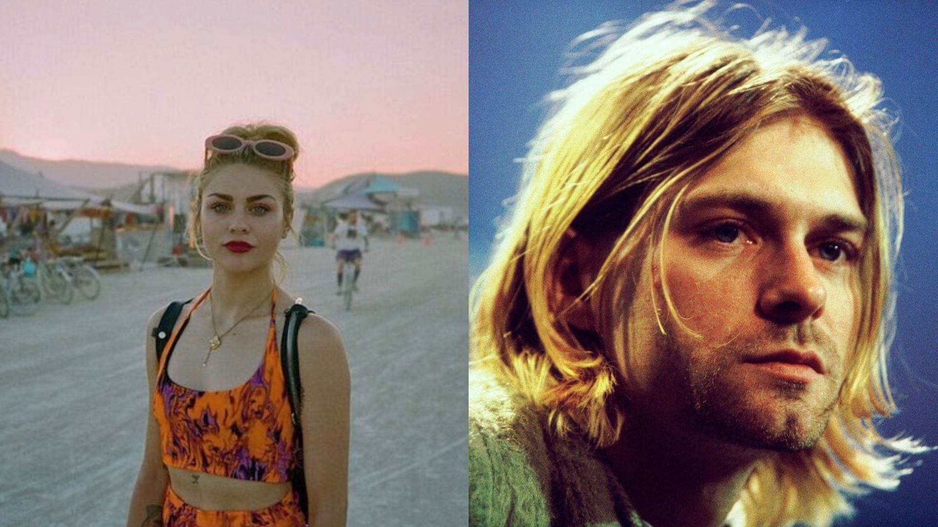 Frances Bean Cobain talks about her father, Kurt Cobain. (Images via Instagram/@thespacewitch &amp; Facebook/@kurtcobain)