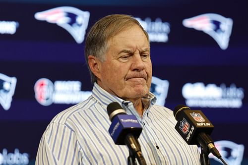 Bill Belichick during New York Jets vs. New England Patriots