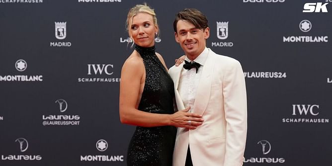 "Aren't you a stunner" - Alex de Minaur gushes over girlfriend Katie Boulter's red-carpet look at Laureus World Sports Awards 2024