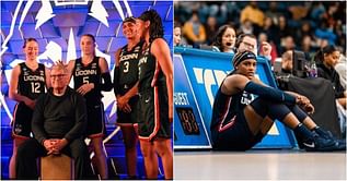 Watch: UConn HC Geno Auriemma freaks out after controversial offensive foul call against Aaliyah Edwards