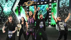 Rhea Ripley embraces The Judgment Day following WrestleMania triumphs