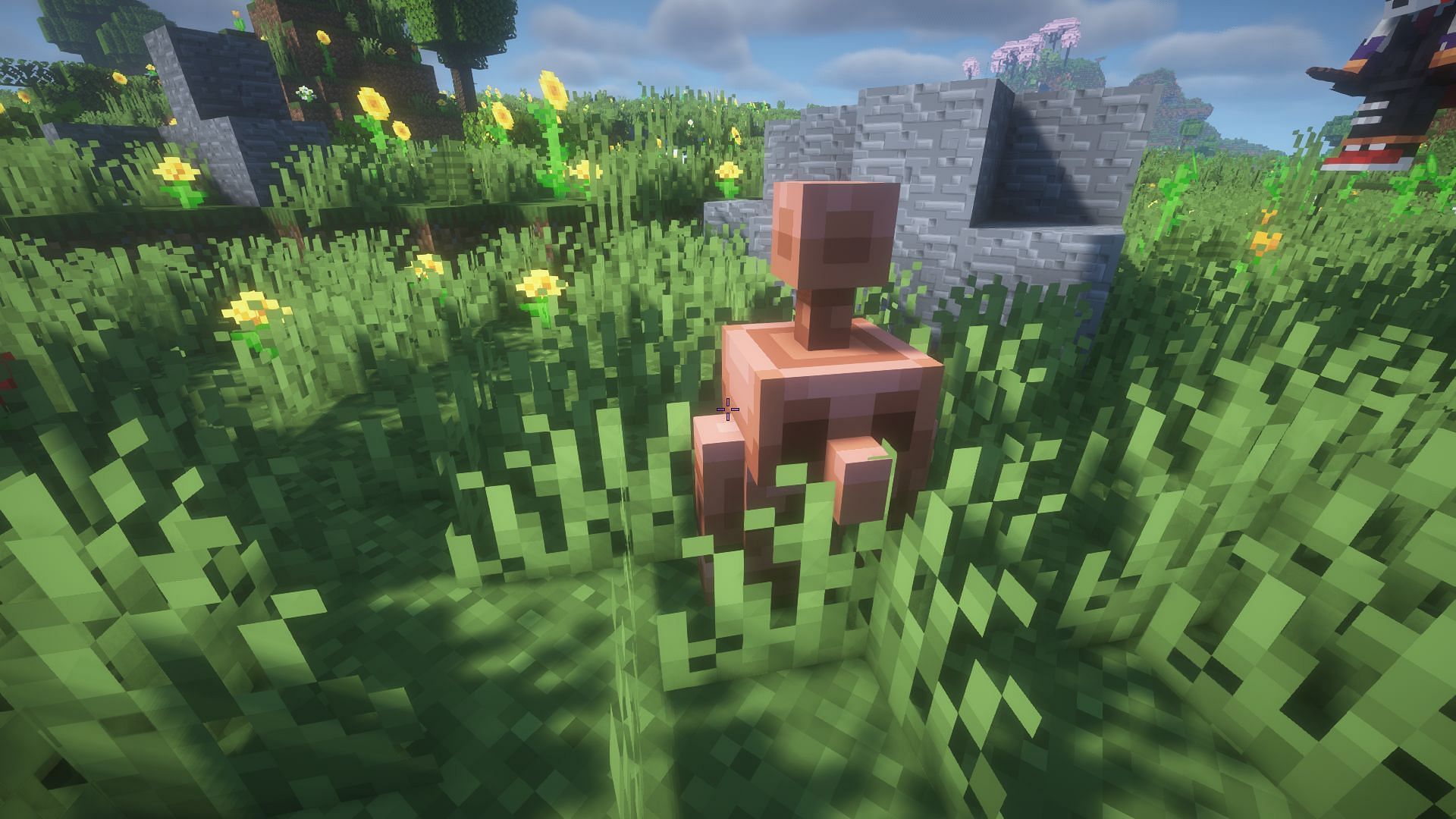 Copper golems are one of the most frequently modded in of the mob vote losers (Image via Mojang)