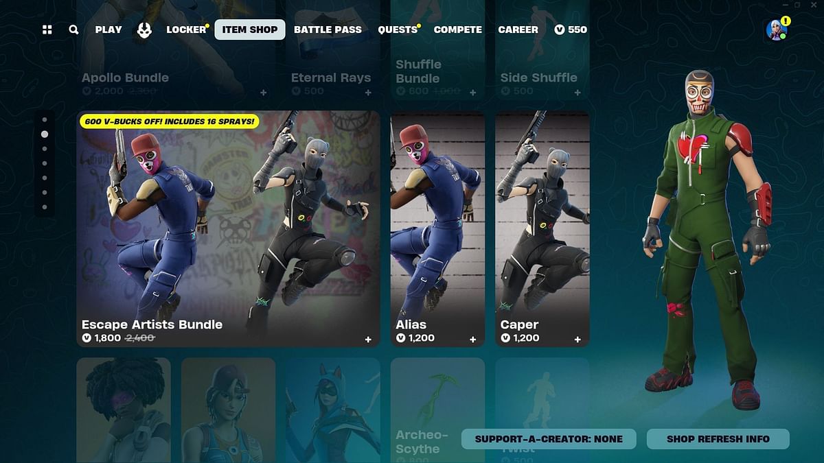 How To Get Alias And Caper Skins In Fortnite