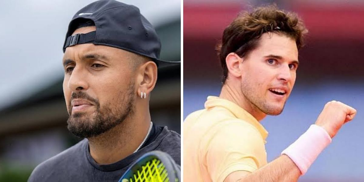 Dominic Thiem and Nick Kyrgios image 