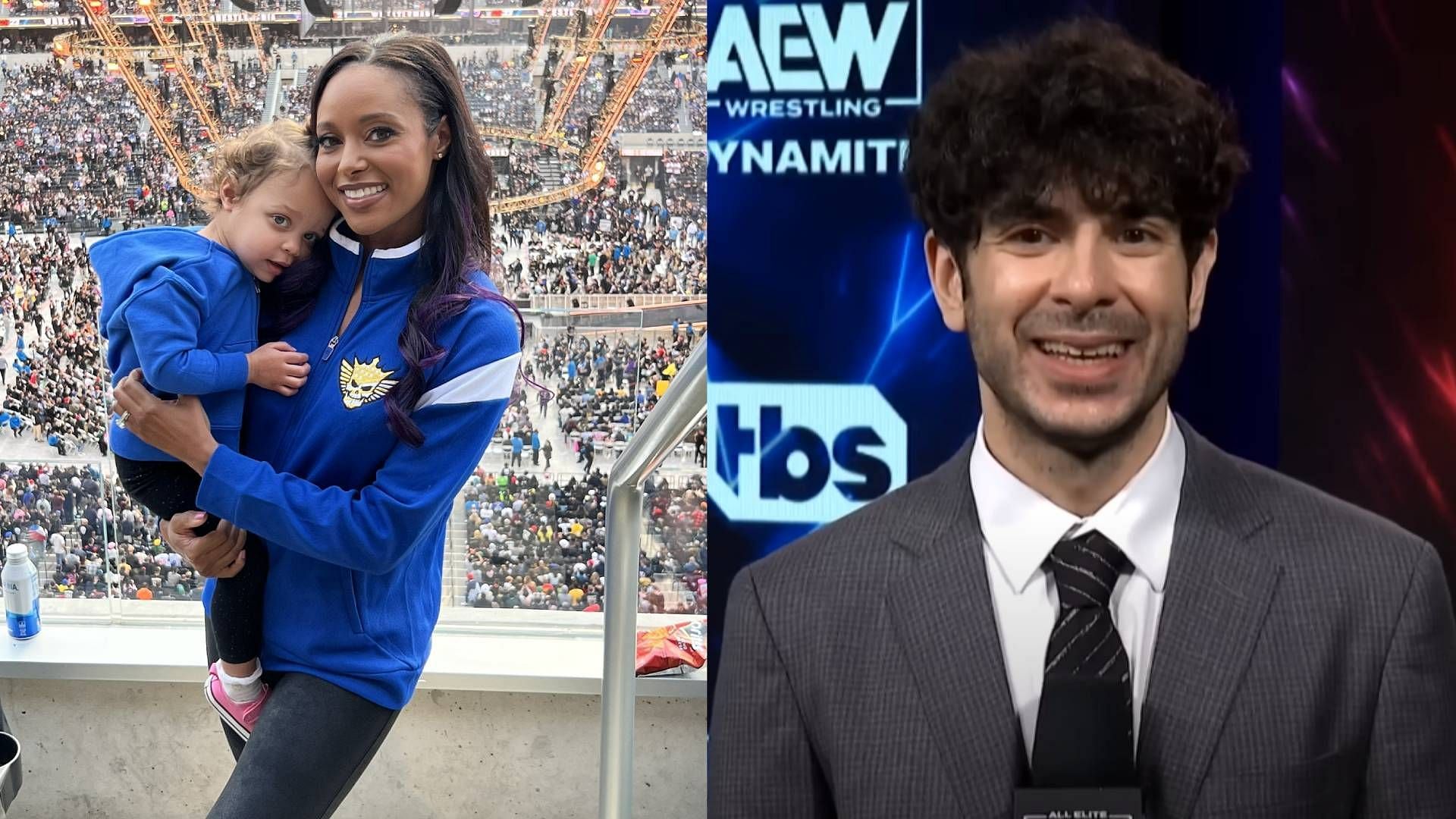 Brandi Rhodes and Tony Khan