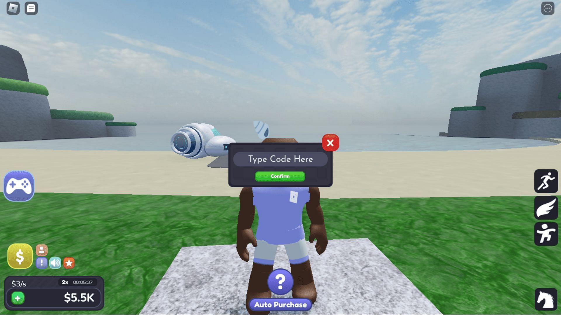 Redeem codes in Princess Castle Tycoon with ease (Image via Roblox)