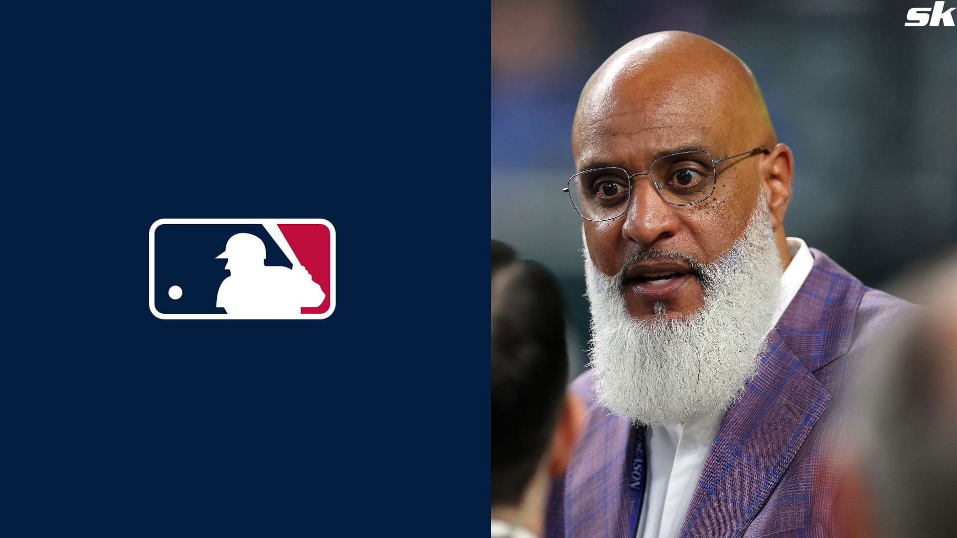 Tony Clark, Executive Director of MLB Players Association, looks on prior to Game One of the World Series between the Arizona Diamondbacks and the Texas Rangers at Globe Life Field