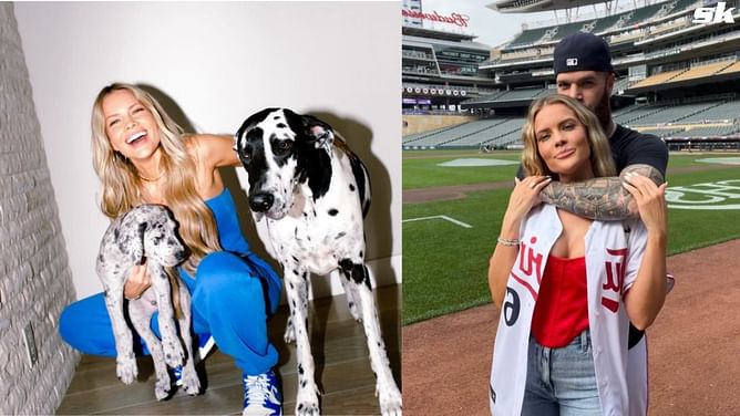 In Photos: Dallas Keuchel's wife Kelly pairs Nike dunks with blue jumpsuit for Jackie Robinson Day