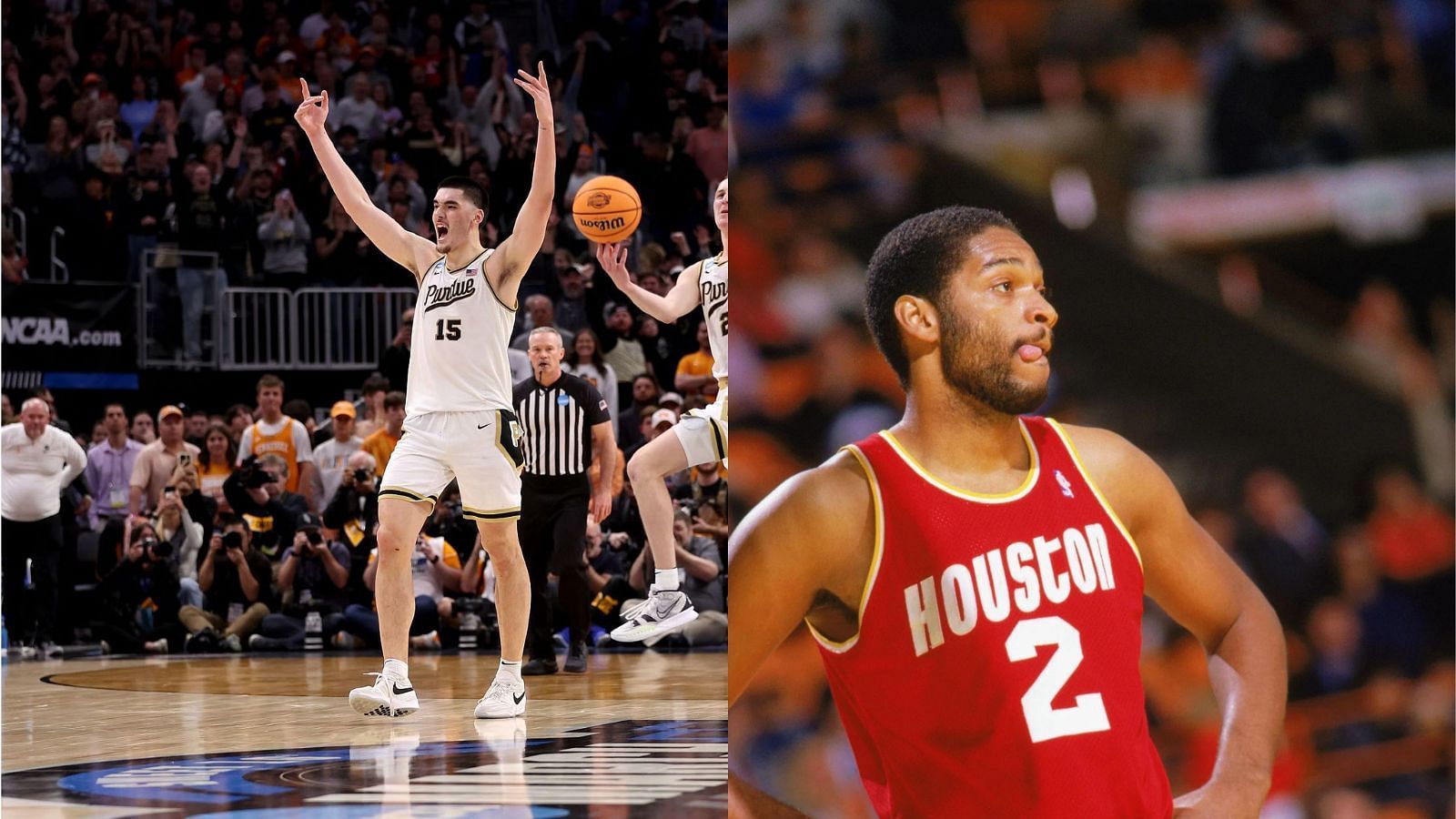 Purdue big men Zach Edey and Joe Barry Carroll are two of the school