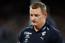 "It was unacceptable" - Michael Voss refuses to take any positives from Carlton Blues' 105-118 loss against Geelong Cats