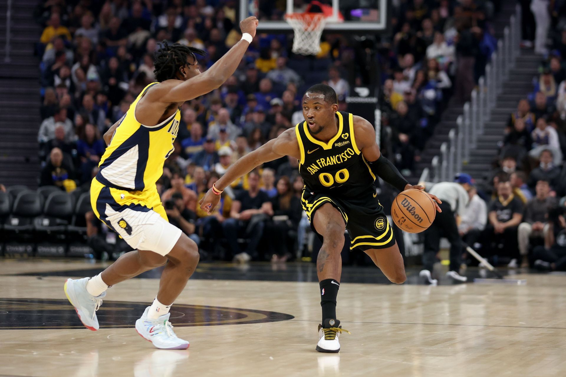 Golden State Warriors forward Jonathan Kuminga