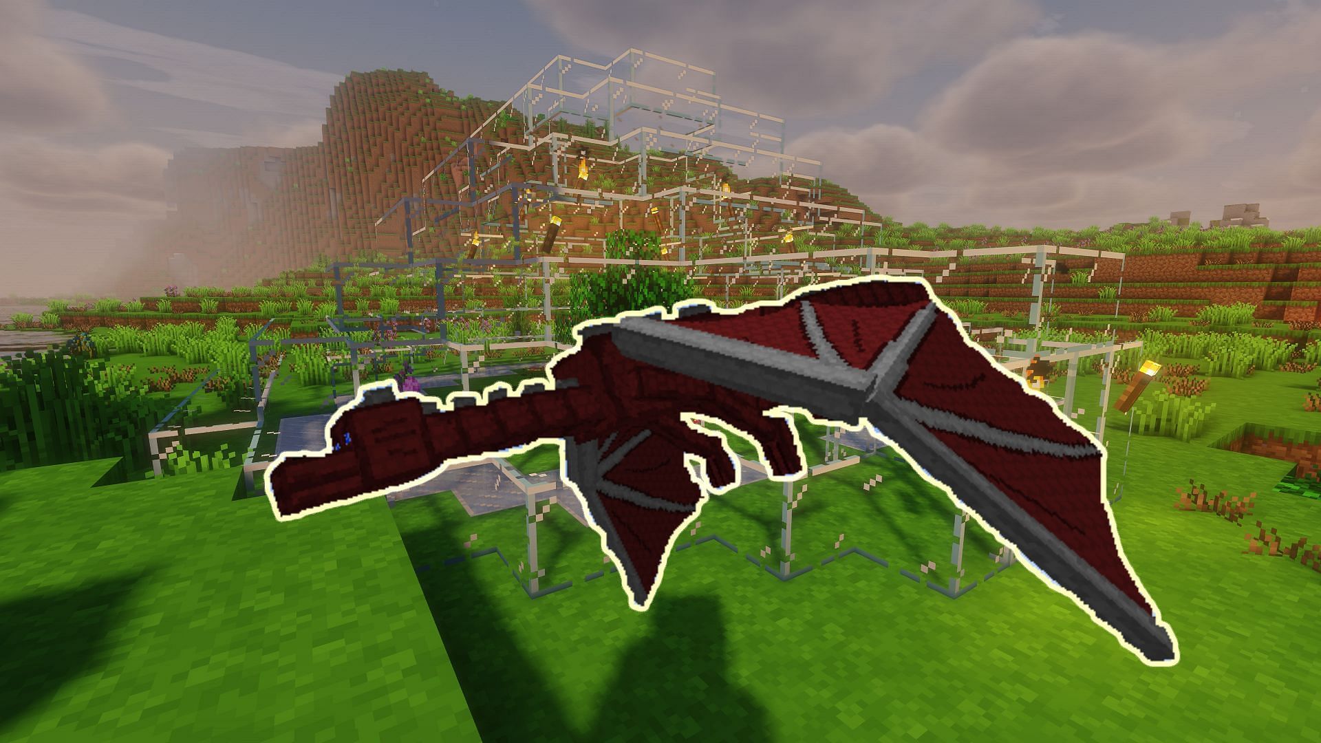 It&#039;s safe to assume red dragons would resemble the ender dragon (Image via Mojang)
