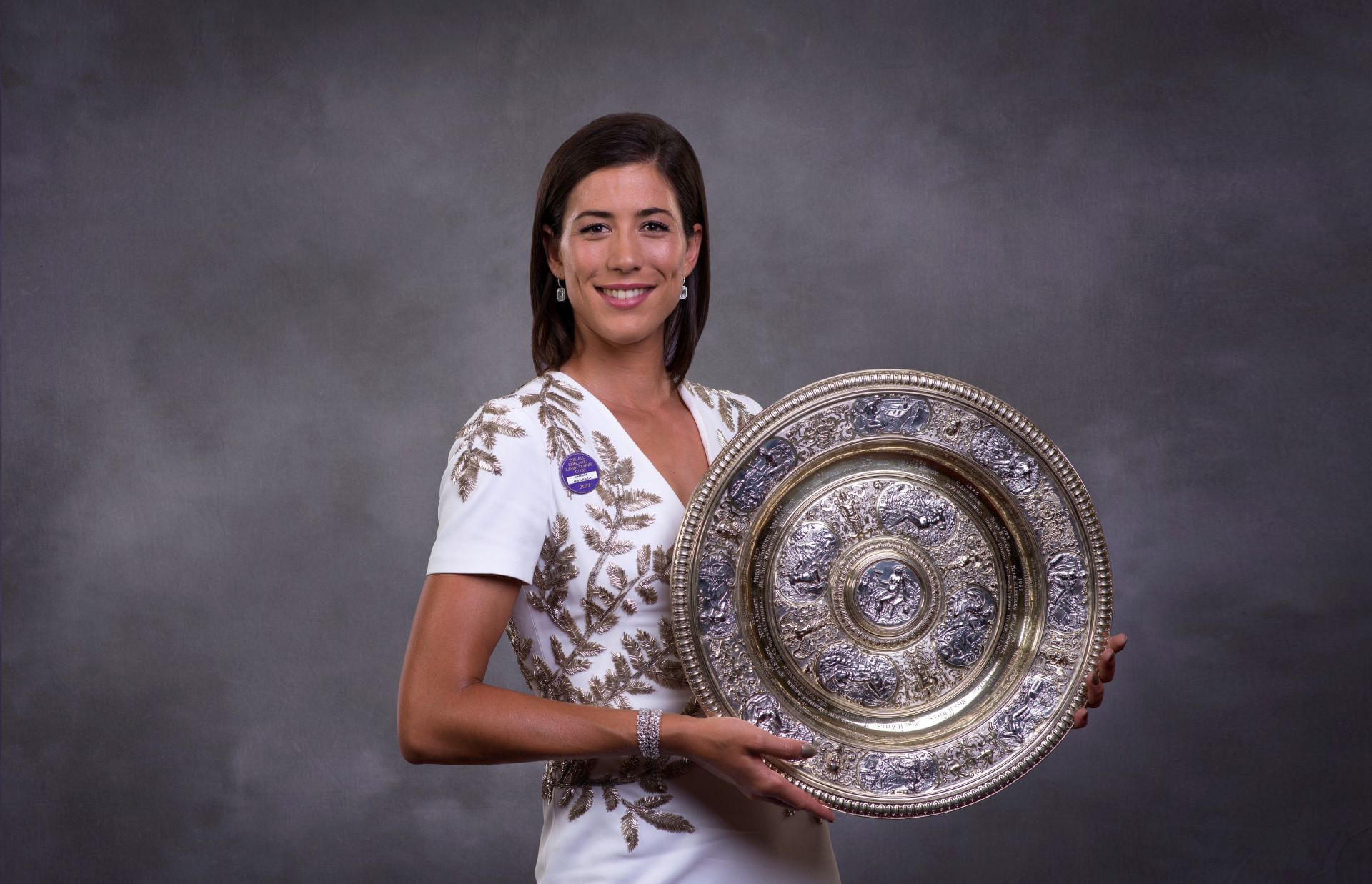 Garbine Muguruza at the 2017 Wimbledon.