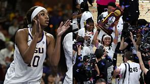"Excited for what's next": 2023 national champ Angel Reese celebrates South Carolina's national championship victory over Iowa