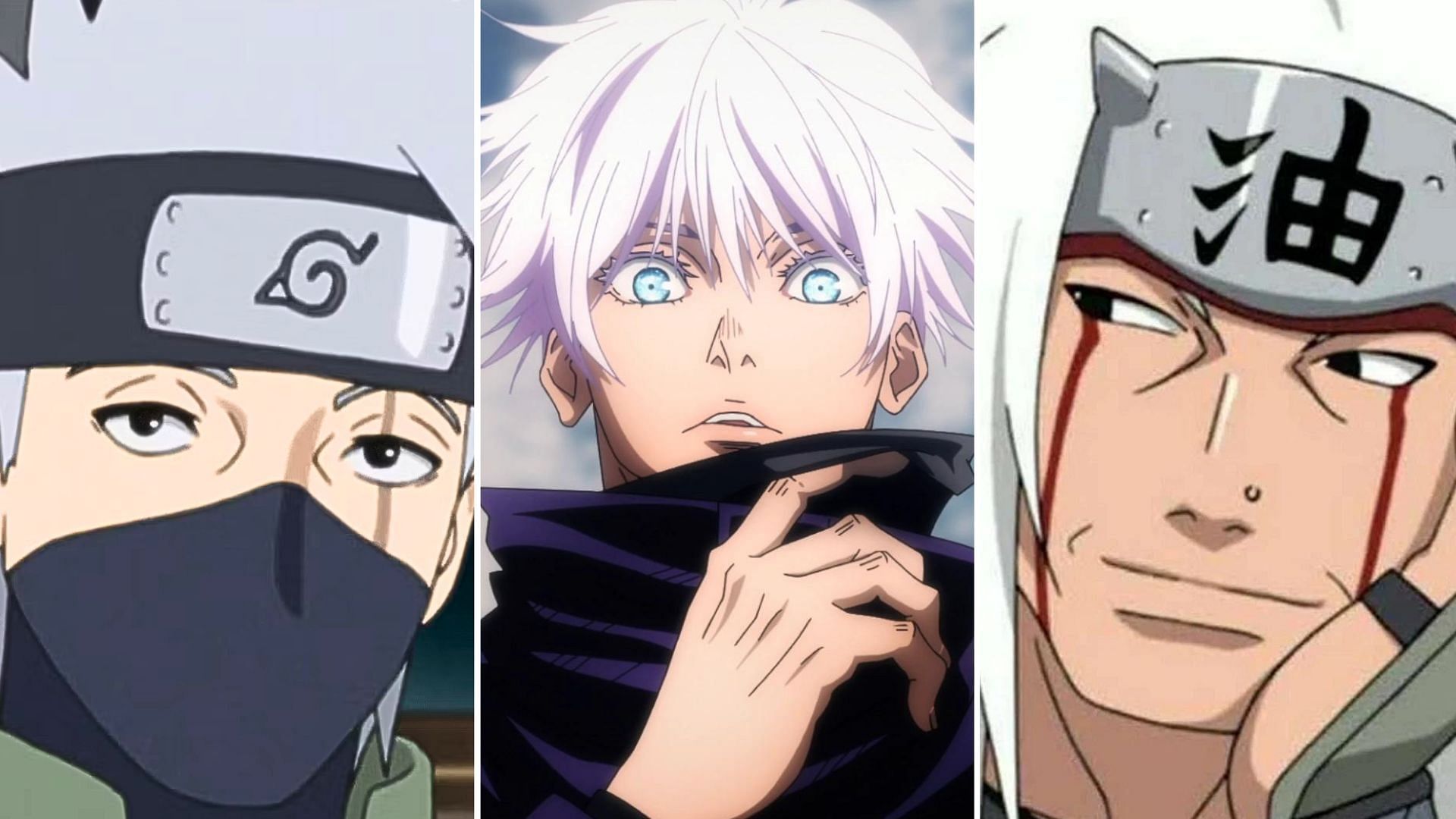 Jiraiya, Gojo Satoru, Kakashi Hatake 