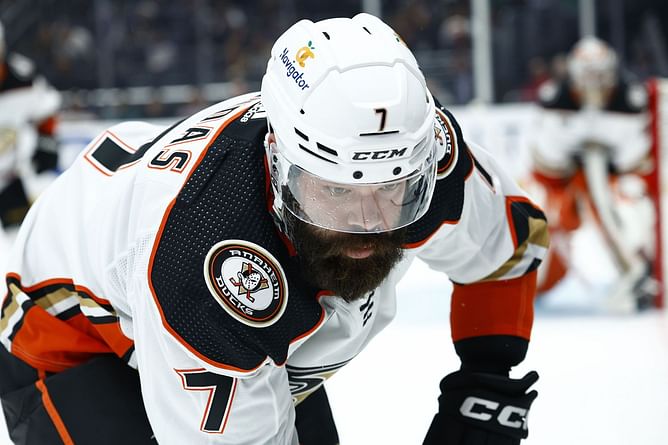 WATCH: Ducks' Radko Gudas delivers massive hit, sends Brandon Tanev flying