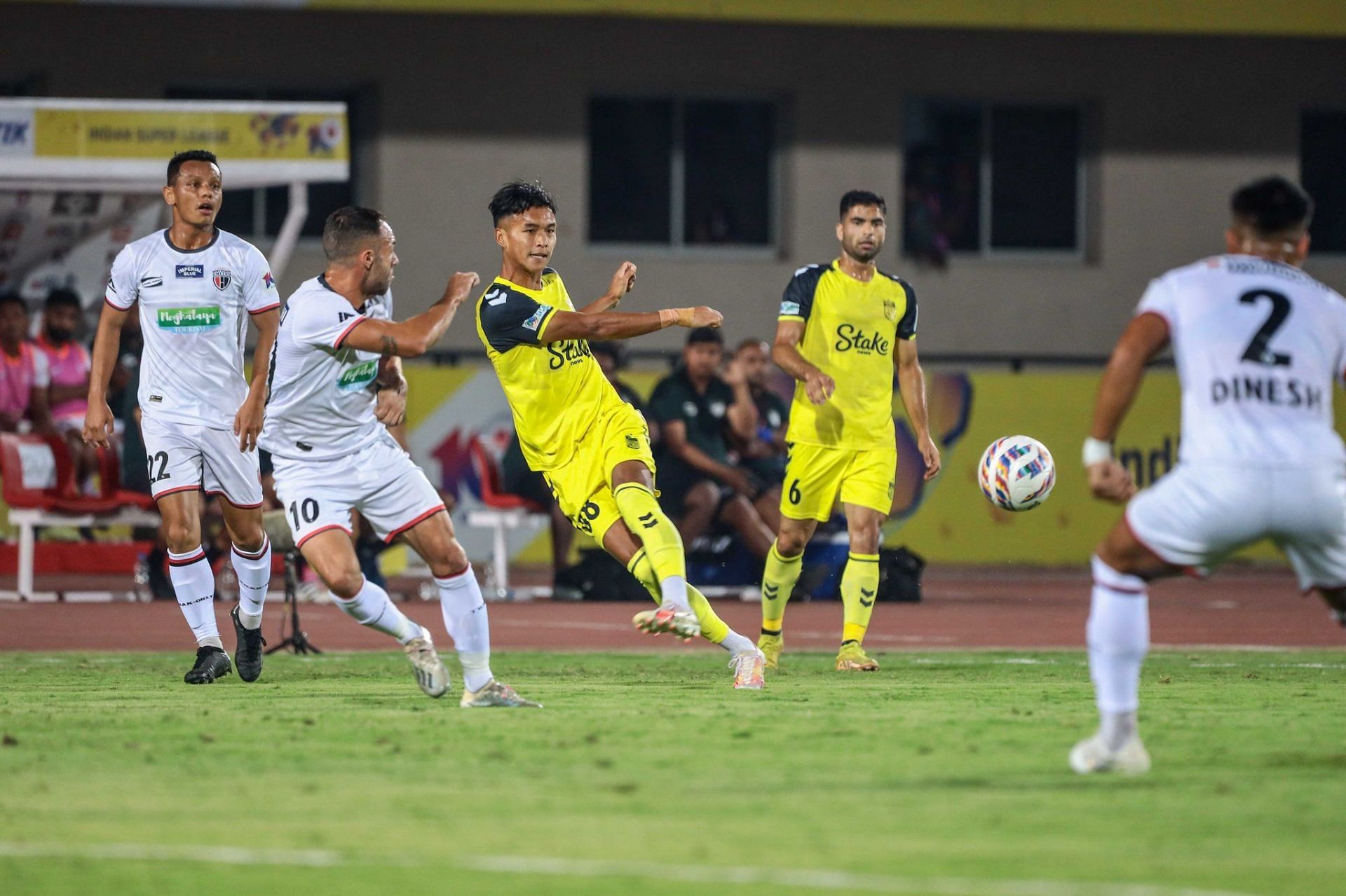 Mark Zothanpuia in action for Hyderabad FC. [Hyd FC]
