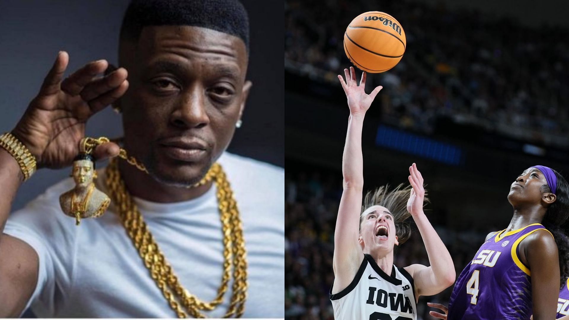 Boosie BadAzz takes shot at Angel Reese and LSU for being scared of Caitlin Clark