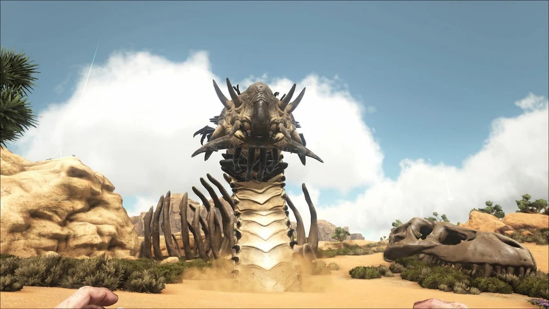 A Deathworm is an extremely aggressive creature in Ark Survival Ascended (Image via Studio Wildcard)